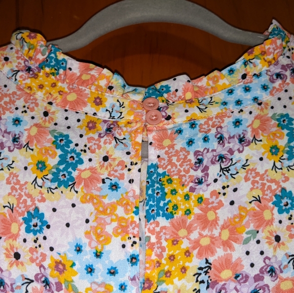 Torrid sleeveless ruffle floral blouse top shirt 2  NWOT - Picture 4 of 9